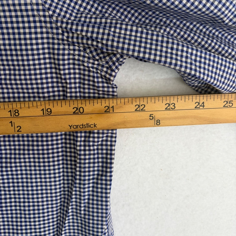 Fred Perry Bold Tipped Check Shirt Mens L Blue NWT M4256 Gingham Button Down - Picture 9 of 10